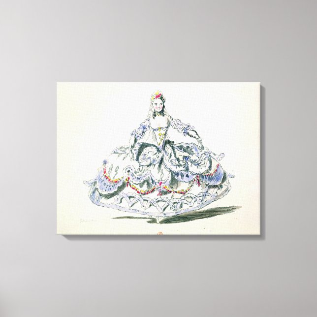 Opera Costume, from the Menus Plaisirs Collection, Canvas Print (Front)