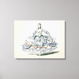 Opera Costume, from the Menus Plaisirs Collection, Canvas Print