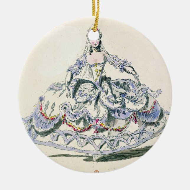 Opera Costume, from the Menus Plaisirs Collection, Ceramic Ornament (Front)