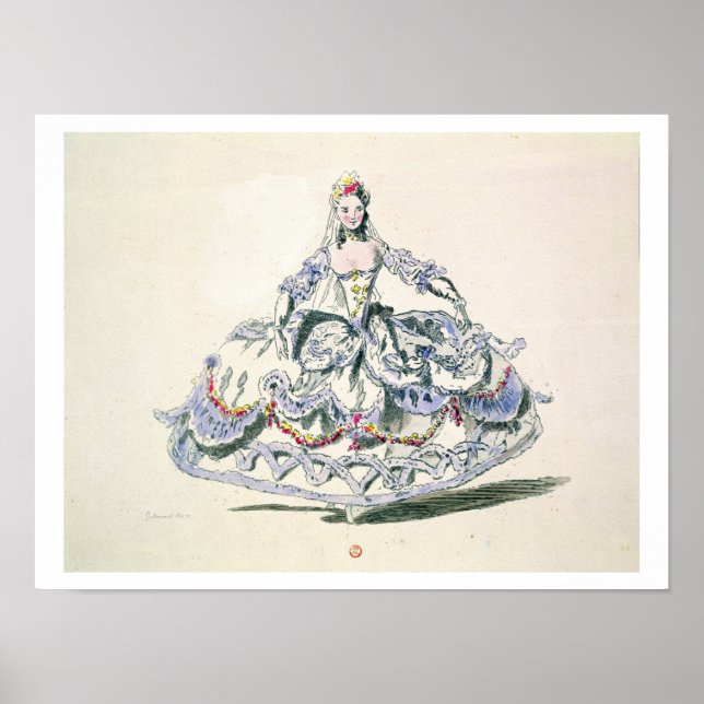 Opera Costume, from the Menus Plaisirs Collection, Poster (Front)