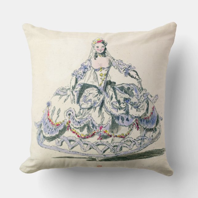 Opera Costume, from the Menus Plaisirs Collection, Throw Pillow (Front)