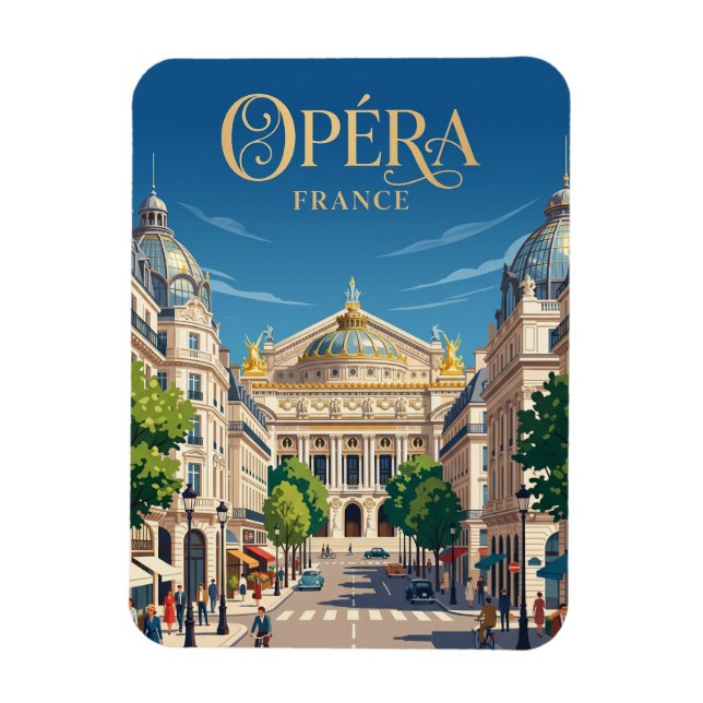 Opéra France Magnet (Vertical)