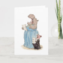 Opera Hippo and Pig Card