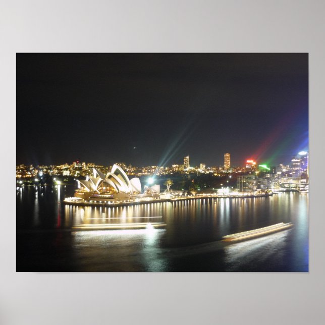 opera house night ferry poster (Front)