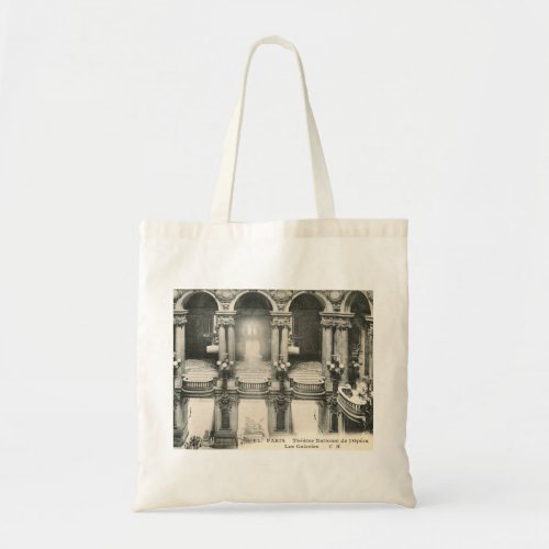 Opera House Paris France Vintage Tote Bag