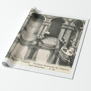 Opera House, Paris, France Vintage Wrapping Paper