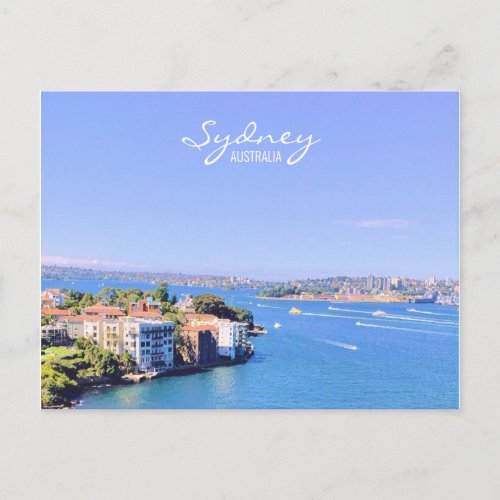 Opera House Sydney Harbour water view Postcard