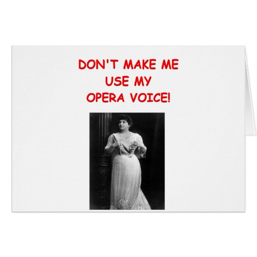 opera joke cards (Front Horizontal)