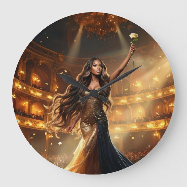 OPERA LOVE - DIVA LARGE CLOCK (Front)