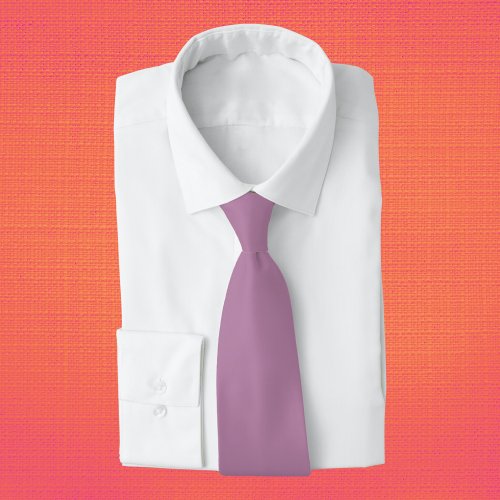 Opera Mauve Solid Color Neck Tie