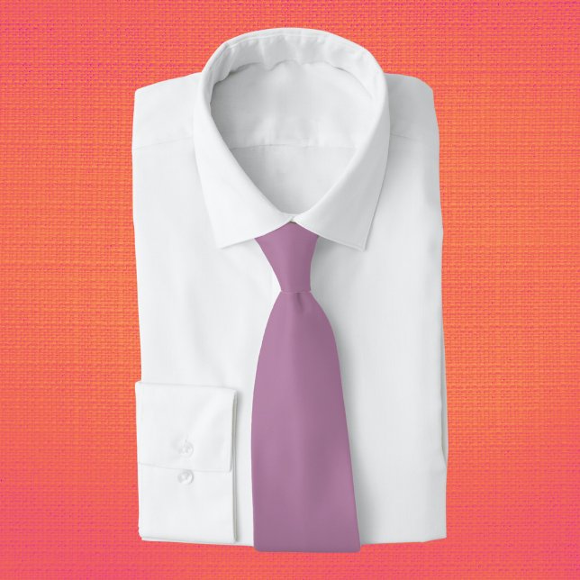 Opera Mauve Solid Color Neck Tie (Creator Uploaded)