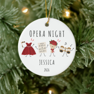 Opera Night Personalized Christmas Ornament