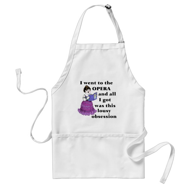 Opera Obsession Adult Apron (Front)