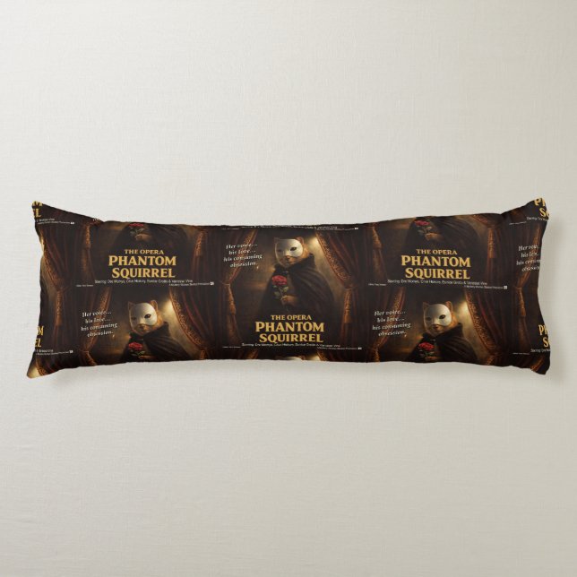 Opera Phantom Squirrel Parody Body Pillow (Front)