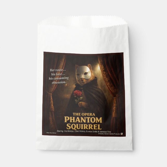Opera Phantom Squirrel Parody Favor Bag (Front)