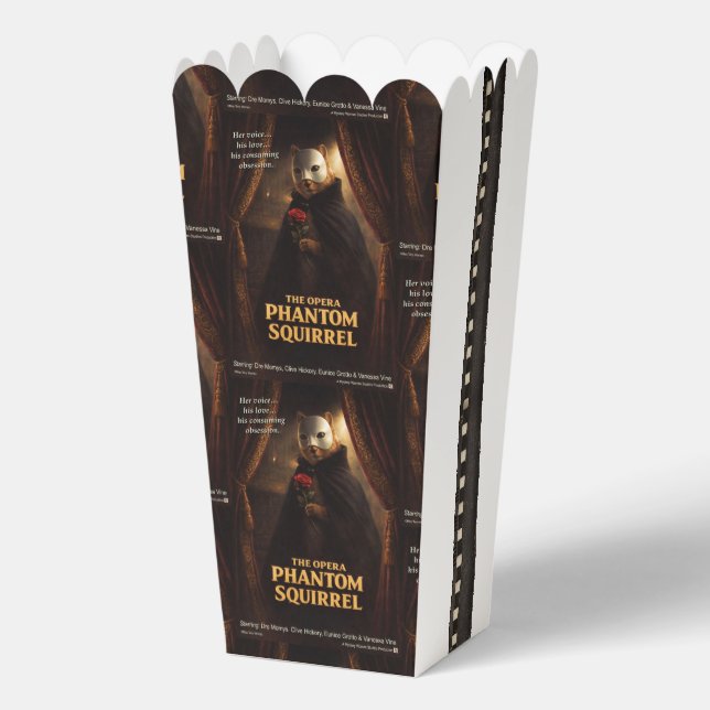 Opera Phantom Squirrel Parody Favor Boxes (Back)