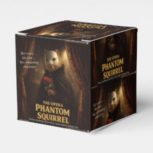 Opera Phantom Squirrel Parody Favor Boxes