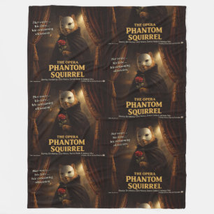 Opera Phantom Squirrel Parody Fleece Blanket