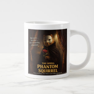 Opera Phantom Squirrel Parody Giant Coffee Mug