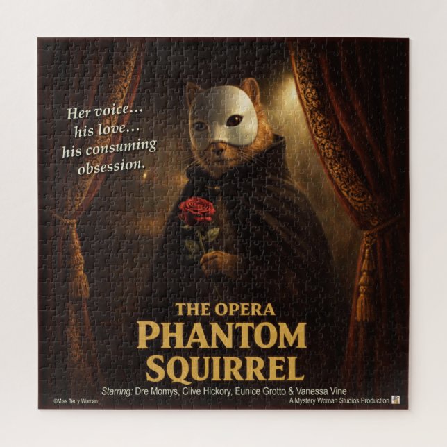 Opera Phantom Squirrel Parody Jigsaw Puzzle (Vertical)