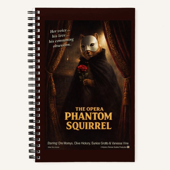 Opera Phantom Squirrel Parody Notebook (Front)
