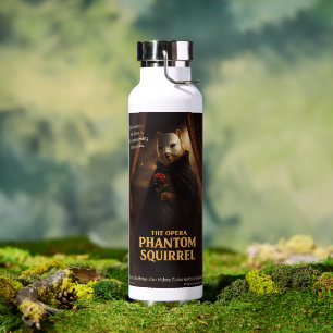 Opera Phantom Squirrel Parody Water Bottle