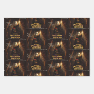 Opera Phantom Squirrel Parody Wrapping Paper Sheets