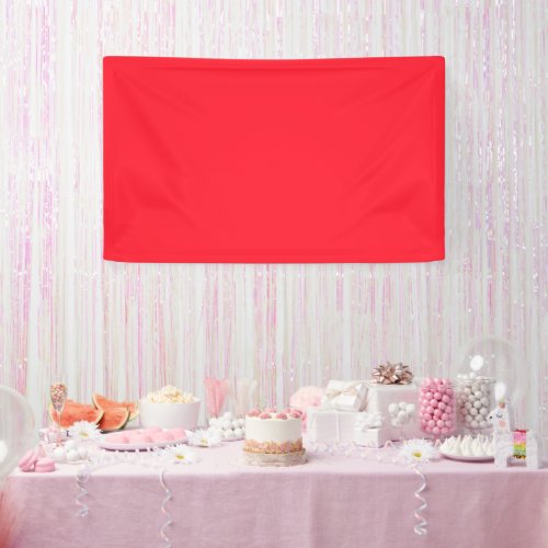 Opera Red Solid Color Banner