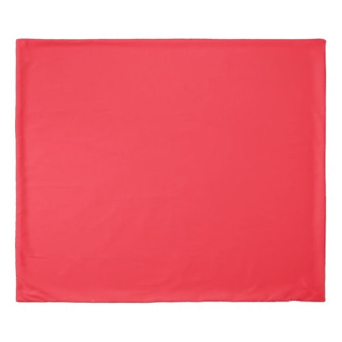 Opera Red Solid Color Duvet Cover