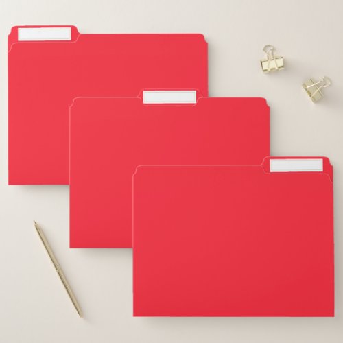 Opera Red Solid Color File Folder