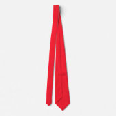 Opera Red Solid Color Neck Tie (Back)