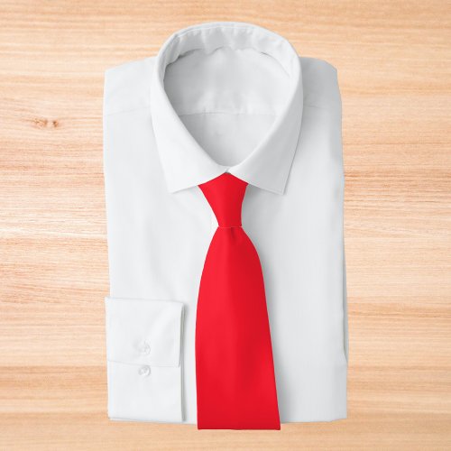 Opera Red Solid Color Neck Tie