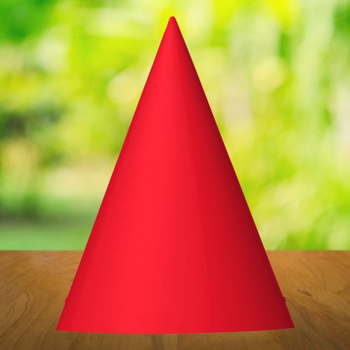 Opera Red Solid Color Party Hat