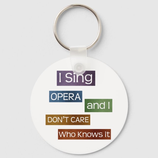 Opera Singer Keychain (Front)