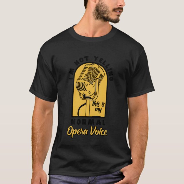Opera Singer Vocalist Voice Coach Choir Show retro T-Shirt (Front)