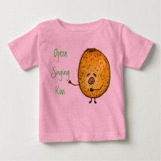 Opera Singing Kiwi, La La La Tee, Pink Baby T-Shirt