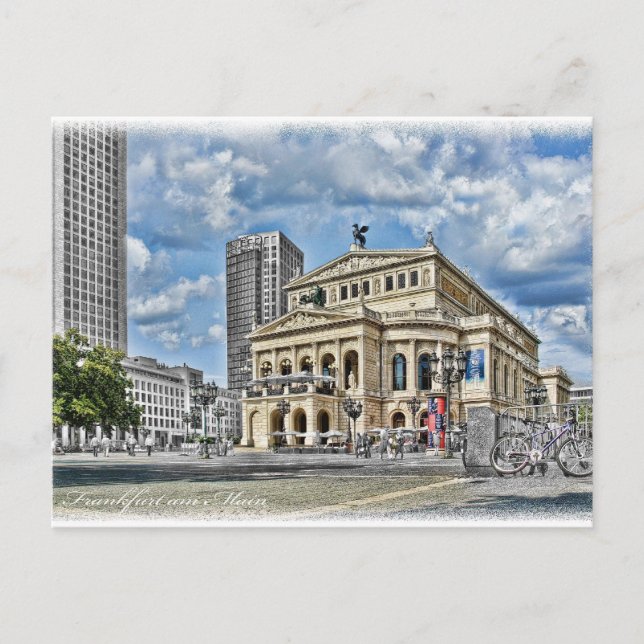 Opera Theatre in Frankfurt Postcard (Front)