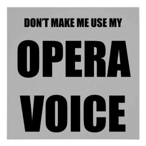Opera Voice Poster