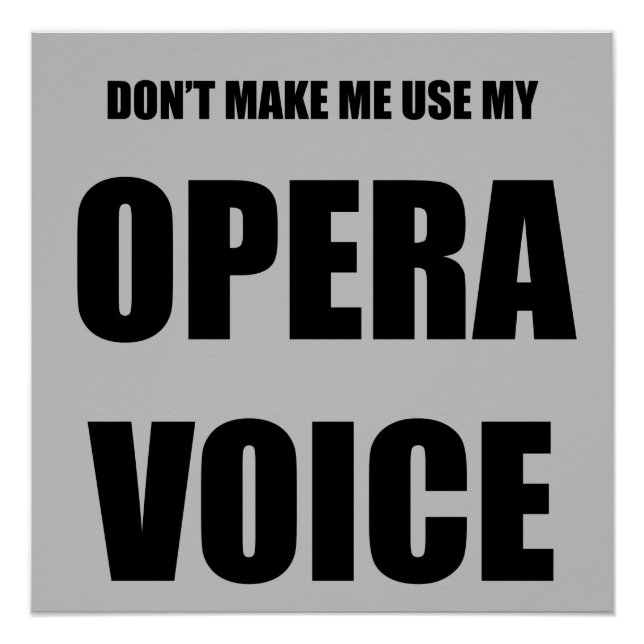 Opera Voice Poster (Front)