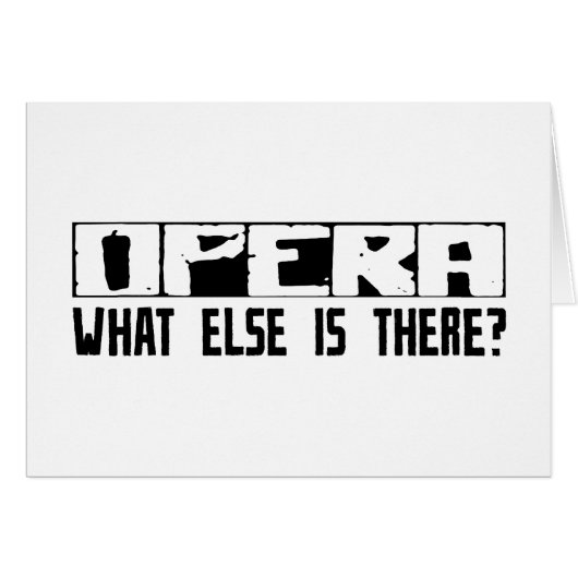 Opera What Else Is There? Cards (Front Horizontal)