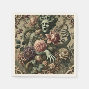Operatic Opulence – Gothic Floral Baroque Napkins