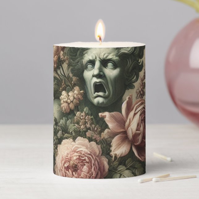 Operatic Opulence – Gothic Ritual in Solitaire  Pillar Candle (In Situ)