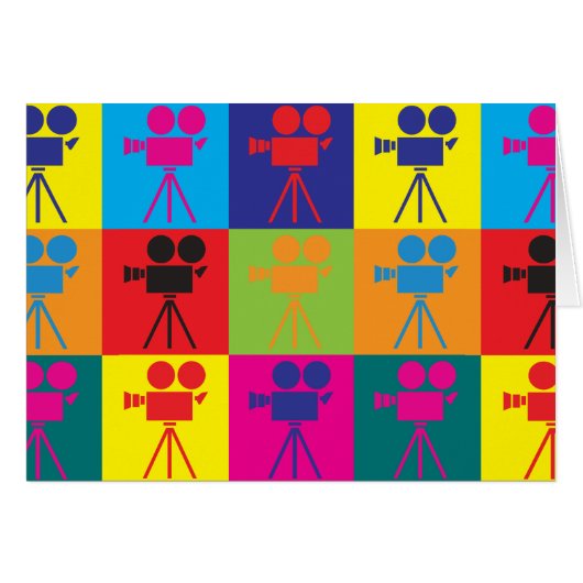 Operating a Camera Pop Art Cards (Front Horizontal)