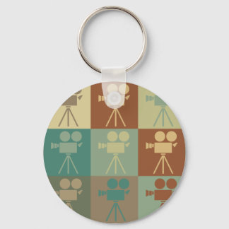 Operating a Camera Pop Art Keychain