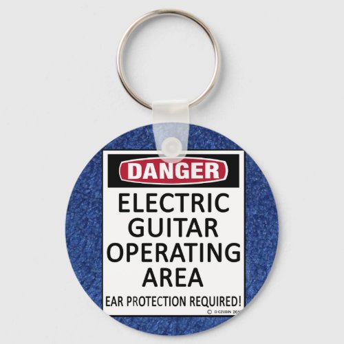 Operating Area Electric Guitar Keychain