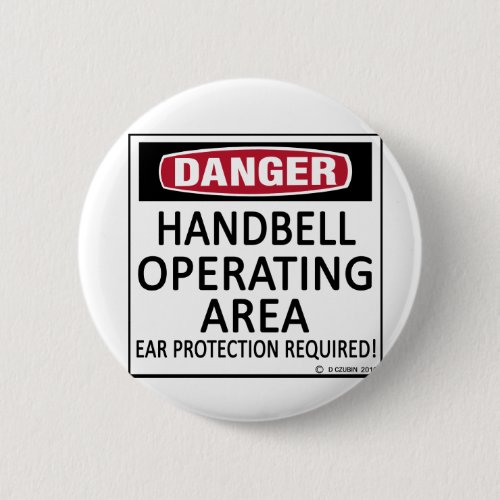 Operating Area Handbell Pinback Button