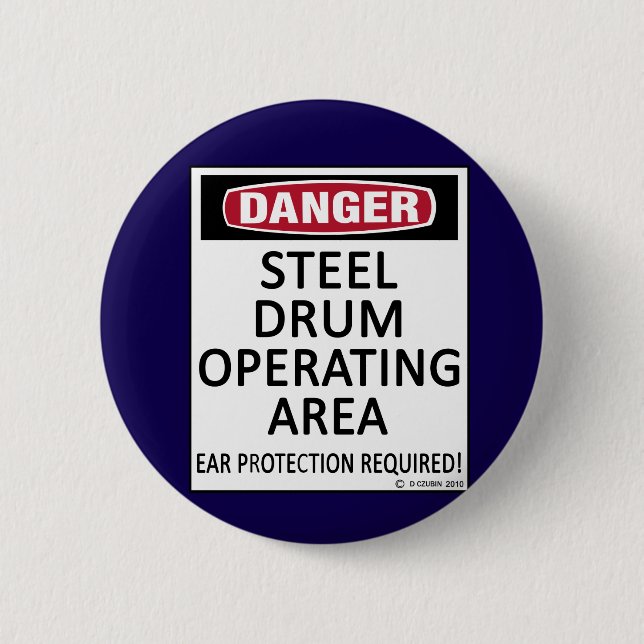Operating Area Steel Drum Button (Front)