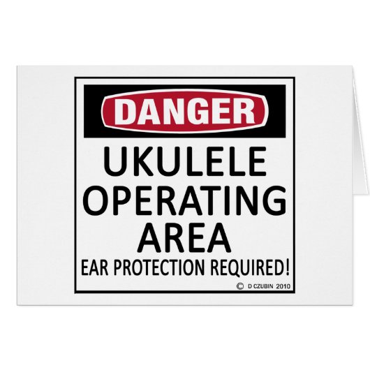 Operating Area Ukulele Cards (Front Horizontal)