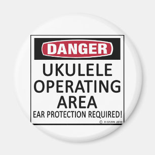 Operating Area Ukulele Magnet