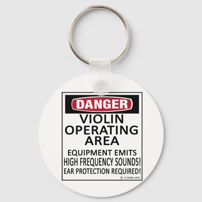 Operating Area Violin Keychain (Front)